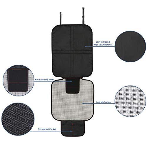 Imagem de UmJWYJ 2 Pack Car Seat Protector com proteção de enchimento mais grossa para assentos de carros Almofada de cobertura protege veículo automotivo Leathe