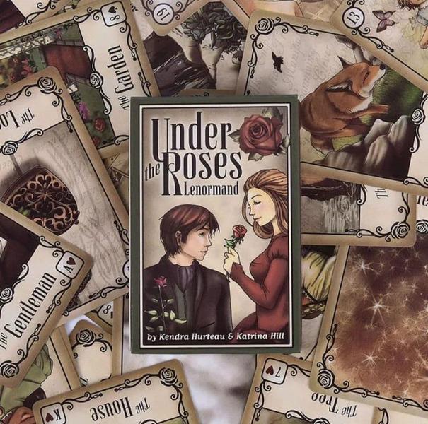 Imagem de Under the Roses Lenormand Oracle Deck Oráculo Cigano Sob As Rosas Baralho de Cartas de Tarô