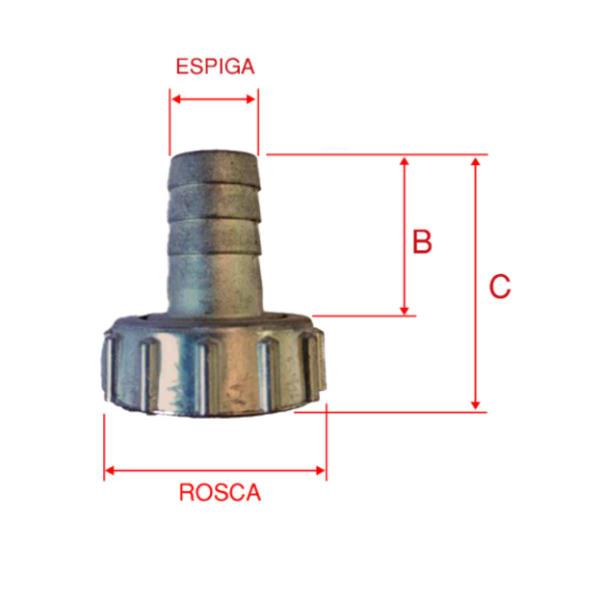 Imagem de União/Bico para Torneira 3/4 (pol.) x 3/4 (pol.) GARDEN