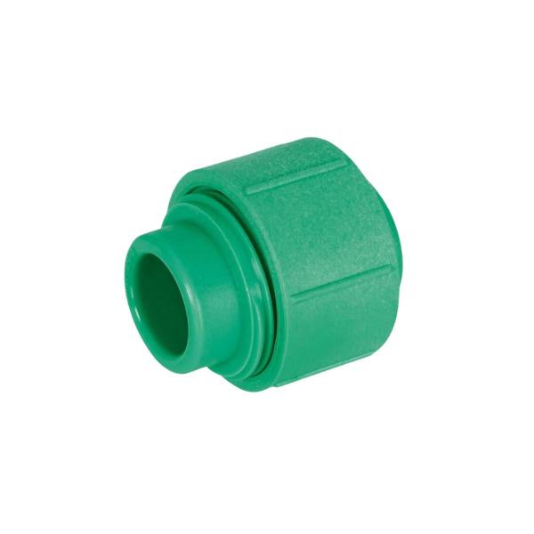 Imagem de União Simples 25 mm PPR Verde para Água Quente e Fria AMANCO