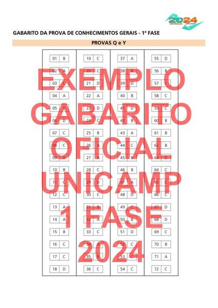 Imagem de Unicamp 1ª Fase Provas 2019 a 2024 Gabarito Comentado