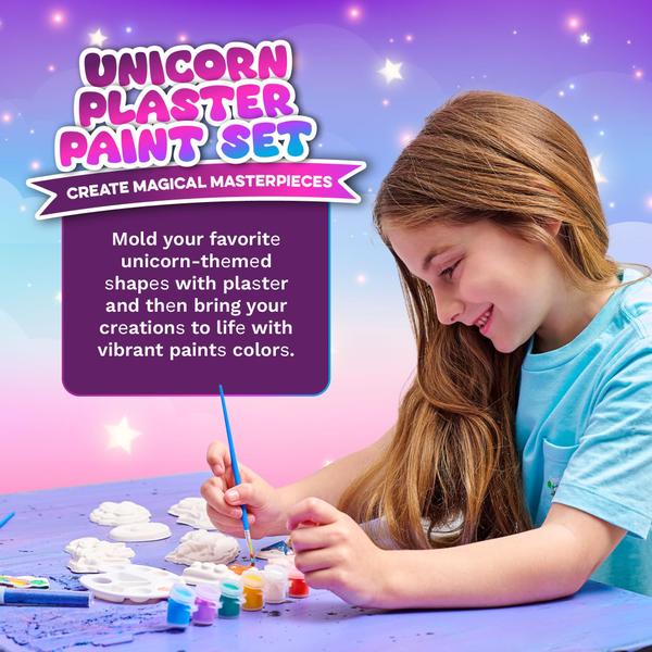 Imagem de Unicorn Toys Greenbo para meninas de 4 a 6 anos com kit de pintura e vestido