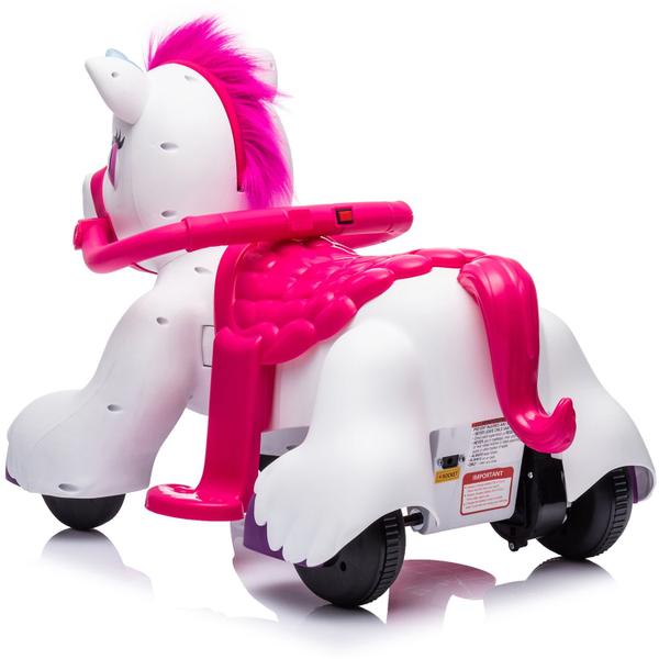 Imagem de Unicórnio Elétrica Infantil Rosa Quadriciclo A Bateria 6v Para Meninas - Unitoys