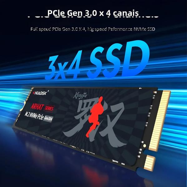 Imagem de Unidade De Estado Sólido Interna De Alta Velocidade HUADISK M2 NVMe SSD 128GB 256GB 512GB 1TB 2TB