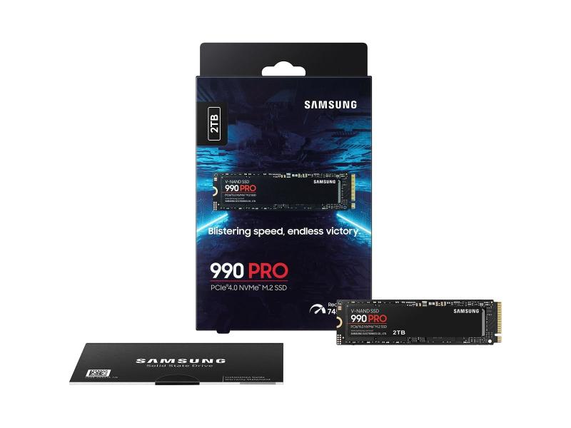 Imagem de Unidade de estado sólido SAMSUNG 990 PRO NVMe M.2 PCIe Gen4 de 2 TB