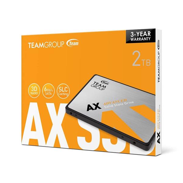 Imagem de Unidade de estado sólido SSD TEAMGROUP AX2 2 TB, pacote com 2 unidades, SATA III