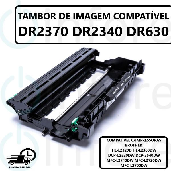 Unidade de Imagem DR630 DR2340 P/ DCP-L2520DW DCP-L2540DW MFC-L2740DW MFC-L2720DW HL-L2320D - PREMIUM Imagem de Unidade de Imagem DR630 DR2340 P/ DCP-L2520DW DCP-L2540DW MFC-L2740DW MFC-L2720DW HL-L2320D