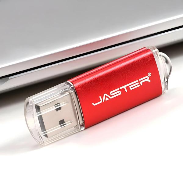 Imagem de Unidade Flash Jaster Usb 2.0 De 9 Cores Com Chaveiro 128 Gb 64 Gb 32 Gb 16 Gb 8 Gb 4 Gb Moda