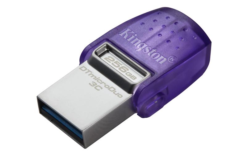 Imagem de Unidade flash Kingston DataTraveler microDuo 3C 256 GB USB-C e USB-A