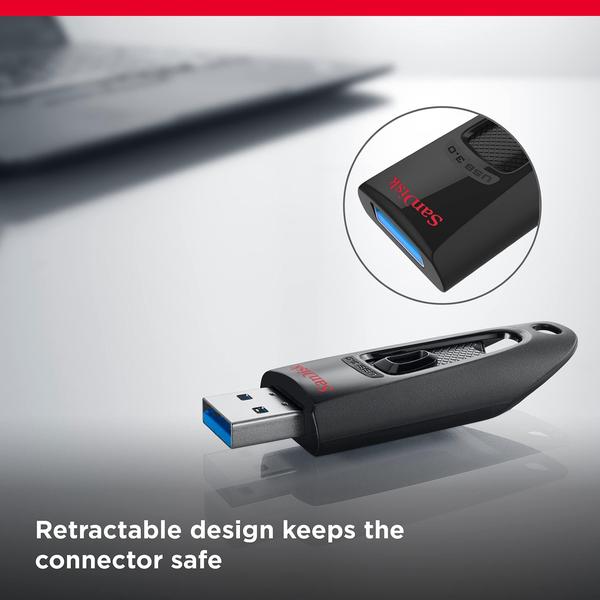 Imagem de Unidade flash USB SanDisk Ultra 256GB USB 3.0 SDCZ48-256G-GAM46