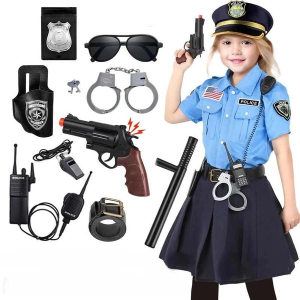 Imagem de Uniforme De Polícia De Halloween Para Meninos, Fantasia Cosplay, Roupa De Festa Infantil