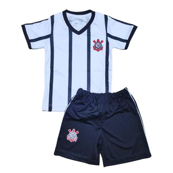 Imagem de Uniforme Infantil Corinthians Listrado Oficial