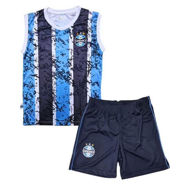 Imagem de Uniforme Infantil Grêmio Regata e Shorts Oficial