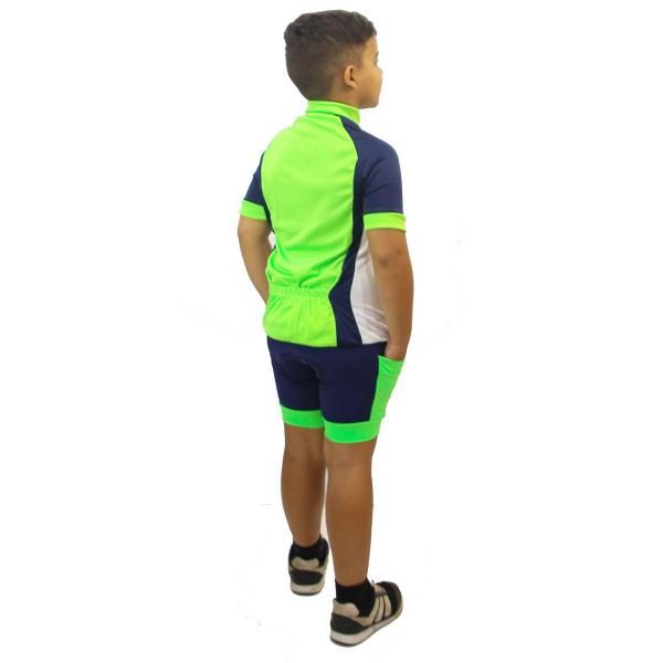 Imagem de Uniforme Kids Meninos Camiseta e Bermuda Ciclismo Mtb Bike Infantil Criança (Conjunto Camisa e Bermuda)