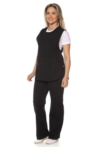 Uniforme zeladora faxineira Calça + Baby Look + Bata de limpeza - Demorgan Uniformes Imagem de Uniforme zeladora faxineira Calça + Baby Look + Bata de limpeza