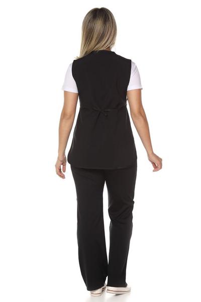 Uniforme zeladora faxineira Calça + Baby Look + Bata de limpeza - Demorgan Uniformes Imagem de Uniforme zeladora faxineira Calça + Baby Look + Bata de limpeza