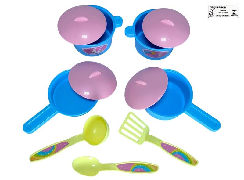 Imagem de Unika Panelinhas Samba Toys Kit Cozinha com Acessorios Brinquedo Infantil Recreativo