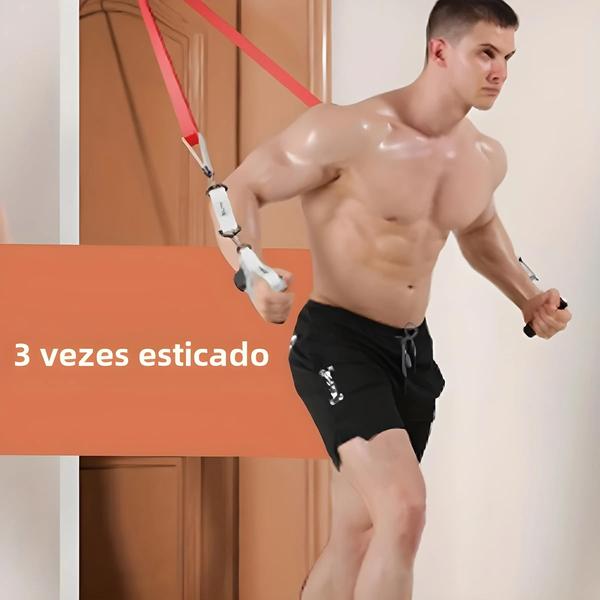 Imagem de Unissex Estiramento Cinta Resistência Banda Fitness Puxar Corda Treinamento De Força Pullup Assist