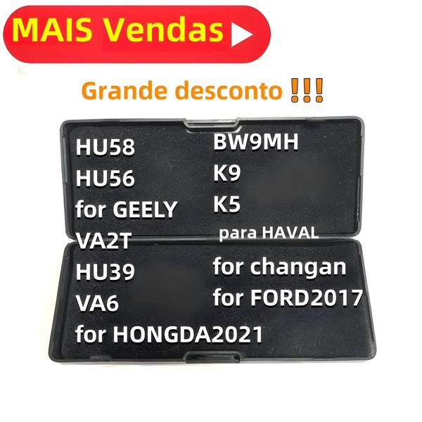 Imagem de Universal Lishi 2 Em 1 Conjunto De Ferramentas De Seleção De Fechadura De Carro HU162T HU39 HON58R