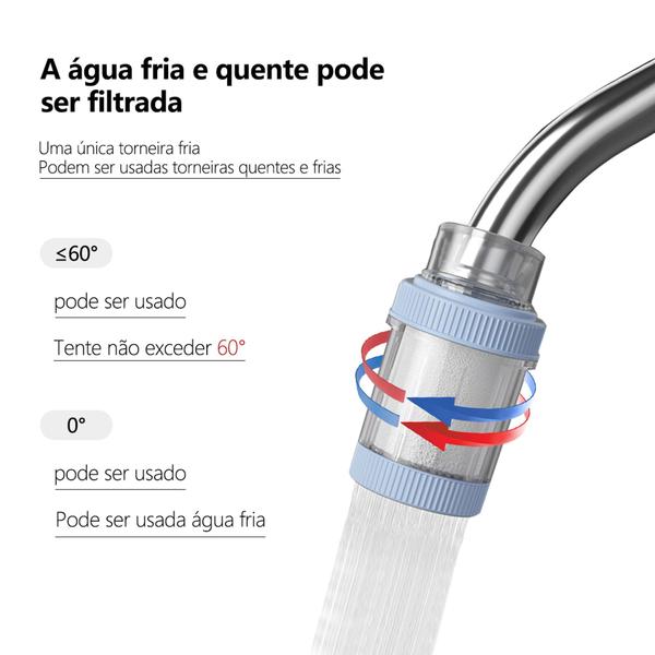 Imagem de Universal Splashproof Faucet Filter Cartuchos multicamadas purificam a água