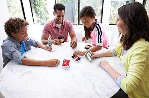 Imagem de UNO Remix Jogo de cartas personalizáveis com 112 cartas, incluindo cartas de gravação em lata de armazenamento robusto, noite de jogo, idades de presente 7 anos e mais exclusivo da Amazon