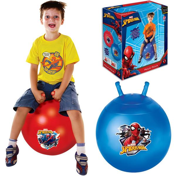 Upa Upa Spiderman Bola Pula Pula Infantil Homem Aranha Marvel Lider Brinquedos Imagem de Upa Upa Spiderman Bola Pula Pula Infantil Homem Aranha Marvel Lider Brinquedos