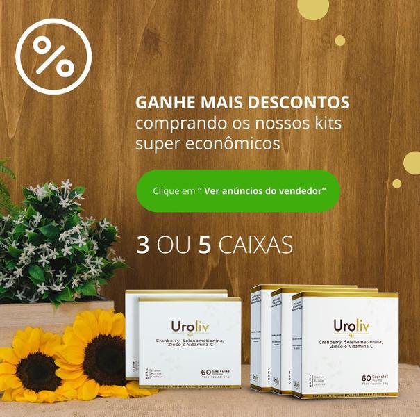 Imagem de Uroliv - Tratamento para mulher Incontinência Urinária 5 Caixas