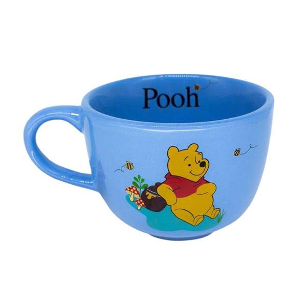 Imagem de Ursinho Pooh Caneca De Sopa Cumbuca Porcelana 500Ml Oficial Disney - Zona Criativa