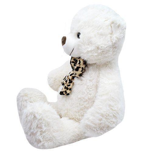 Imagem de Urso Branco Com Laço 54Cm - Pelúcia