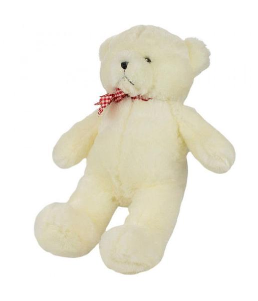 Imagem de Urso Branco Laço 43cm - Pelúcia