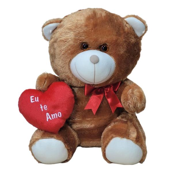 Imagem de Urso de pelúcia 30cm coração amor namorados