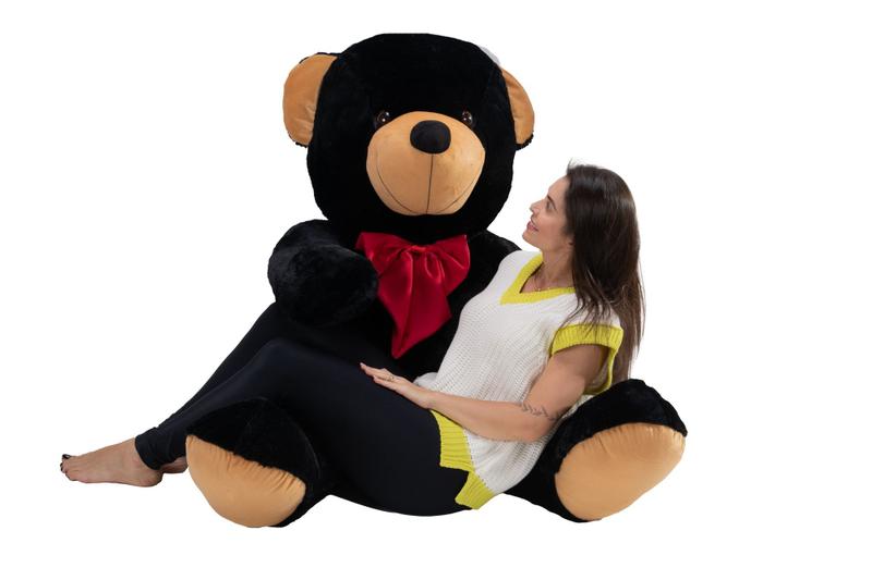 Imagem de Urso De Pelúcia Gigante Teddy 1,70m Com Laço Várias Cores - Barros Baby Store