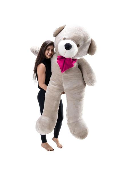 Imagem de Urso De Pelúcia Gigante Teddy 1,70m Com Laço Várias Cores - Barros Baby Store