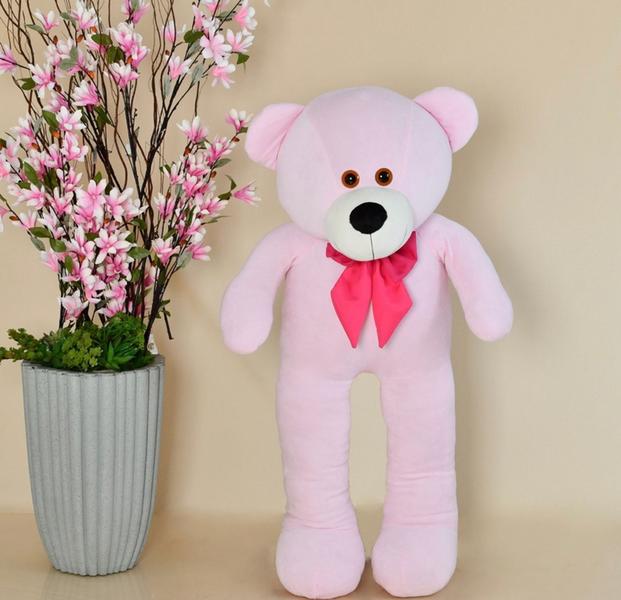 Imagem de Urso De Pelúcia Gigante Teddy - Grande 90 cm Envio Imediato Rosa