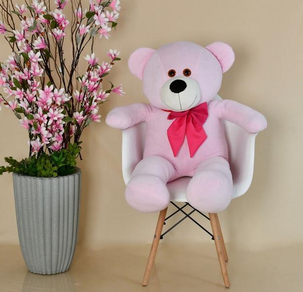 Imagem de Urso De Pelúcia Gigante Teddy - Grande 90 cm Envio Imediato Rosa