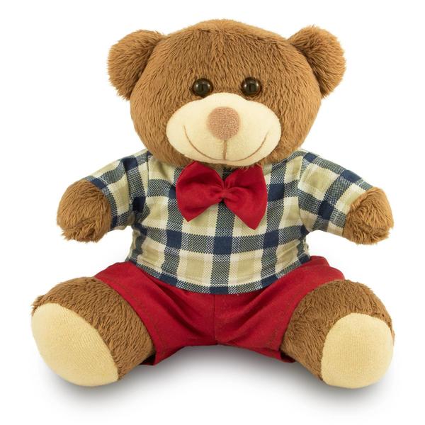 Imagem de Urso de Pelúcia Menino 30cm Decoração