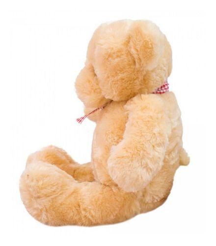 Imagem de Urso De Pelúcia Teddy Marrom Com Laço 43cm Soft Kawaii