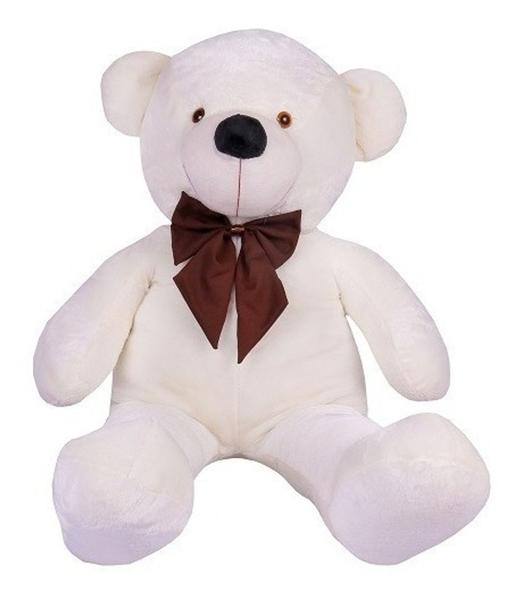 Imagem de Urso Gigante Pelúcia Grande Teddy 1,10 Metros Macio com Laço - Lavi Baby Store