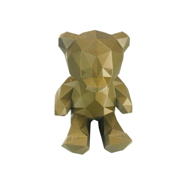 Imagem de Urso Teddy Low Poly Geométrico Decoração 3D