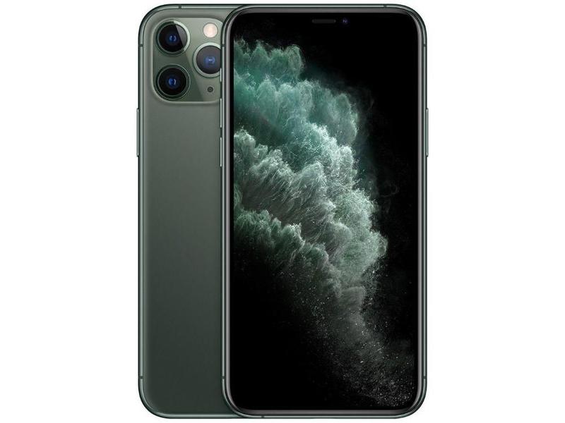Usado: iPhone 11 Pro Max 256GB Verde Meia-Noite Bom - bateria 70% - Trocafy - Apple