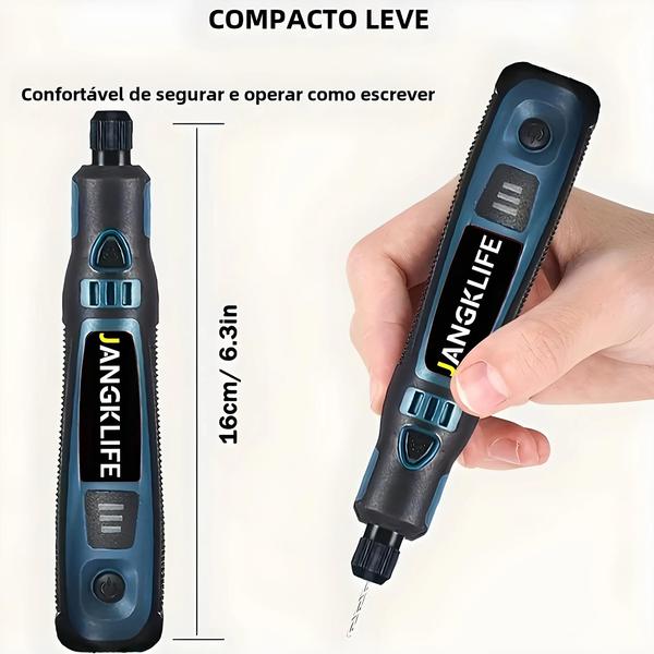 Imagem de USB Cordless Rotary Tool Kit Caneta Gravura DIY Para Jóias de Metal Vidro Mini Broca Sem Fio