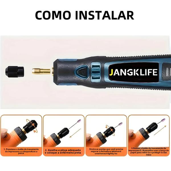 Imagem de USB Cordless Rotary Tool Kit Caneta Gravura DIY Para Jóias de Metal Vidro Mini Broca Sem Fio