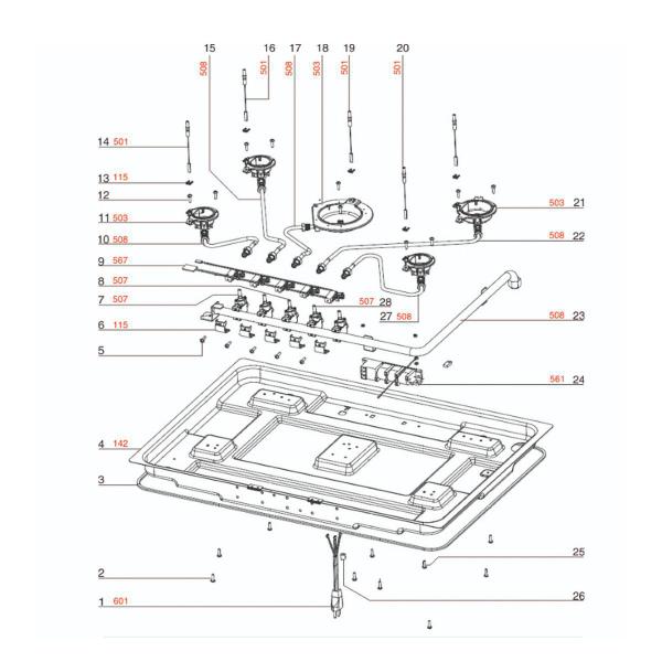 Imagem de Usina Cooktop Electrolux Gc70v Gc75p Gc75v Gf75x A06003201