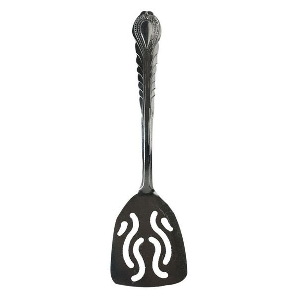 Imagem de Utensílio Espátula Vira Panqueca Metal Vazada Chapa 23cm