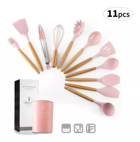 Imagem de Utensílios De Cozinha Conjunto 11 Pcs Silicone Antiaderente