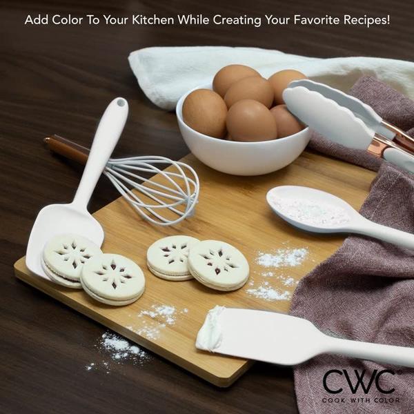 Imagem de Utensílios de cozinha COOK WITH COLOR Silicone, 5 peças, branco/cobre