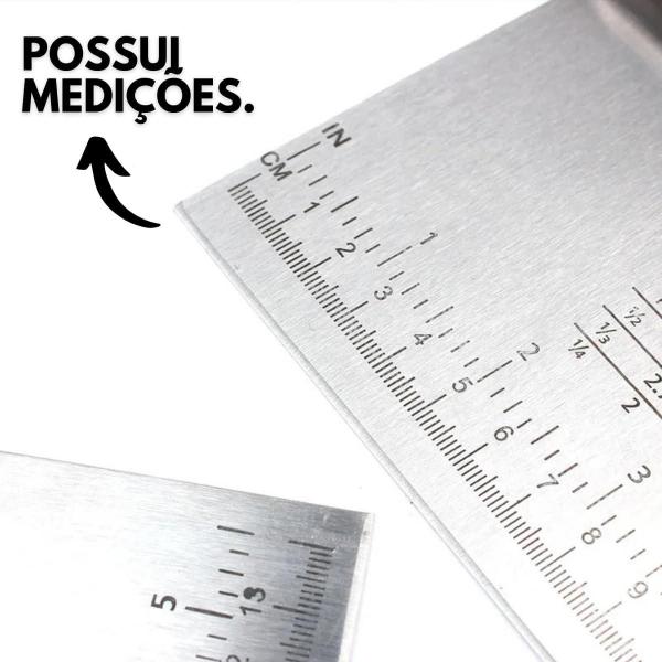 Imagem de Utensílios de Cozinha Espátula de Inox regua de raspar e corta 15 cm  Prática Para Confeitar Raspar Cortar Organizar Div