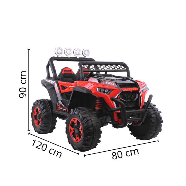 Imagem de Utv Elétrico Infantil 12V 4x4 2 Assentos Carro Buggy Controle Som Usb Luzes Bluetooth Brinqway Bw131