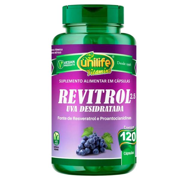 Imagem de Uva Desidratada Revitrol Vegano 120 Cápsulas 500mg