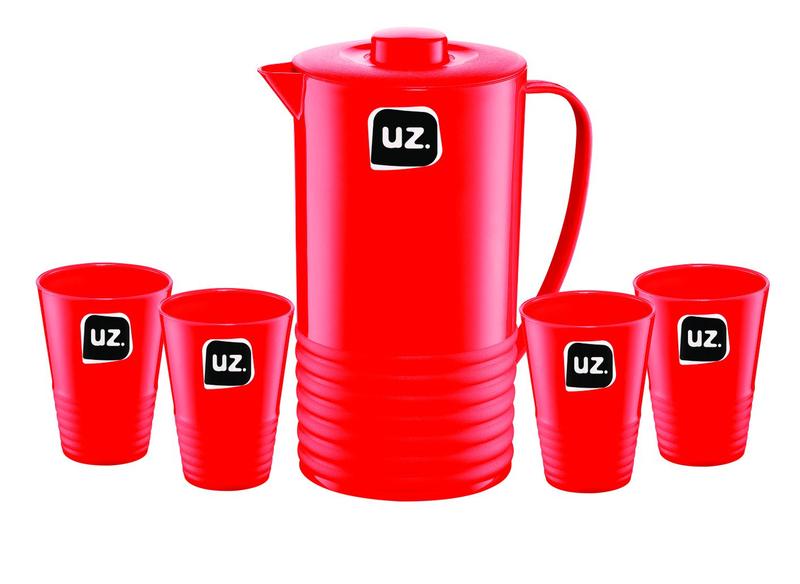 Imagem de UZ216-VM - Conjunto de Jarra com 4 Copos UZ Vermelho